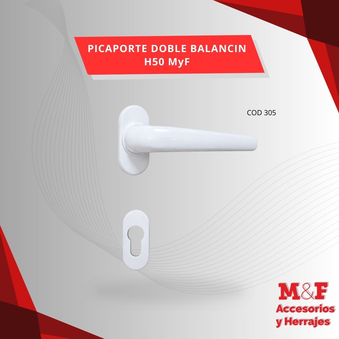 Picaporte Doble Balancin H50 MyF